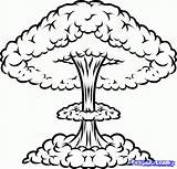 Explosion Nuclear Nuke Mushroom Weapons Atompilz Clipartbest Dragoart Energía Pencil Zeichnen sketch template