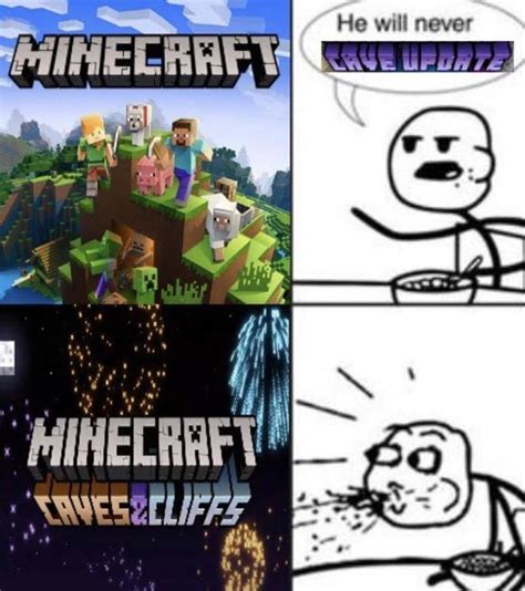 36 memes from minecraft s surprise caves and cliffs update funny