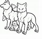 Wolf Coloring Kids Pages Printable Animal sketch template