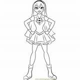 Coloring Pages Girls Super Hero Dc Kids Supergirl Ivy Poison Printable Coloringpages101 sketch template