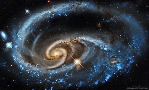 ugc  wildly interacting galaxy  hubble peinture de galaxie astronomie trou noir