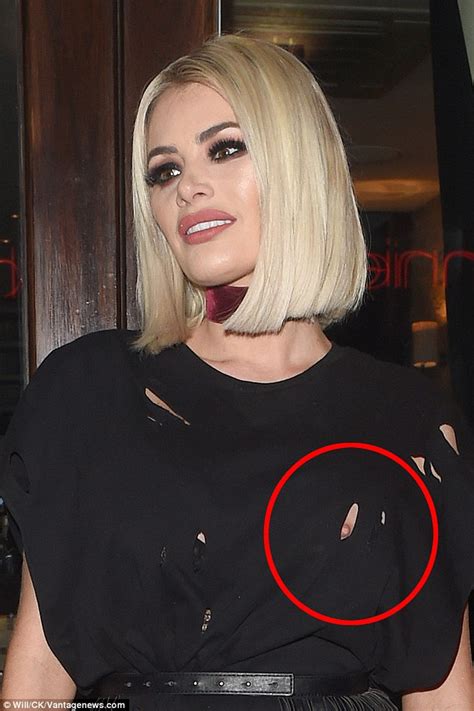towie star chloe sims nipple slips through her dress at 35th birthday celebrations daily mail