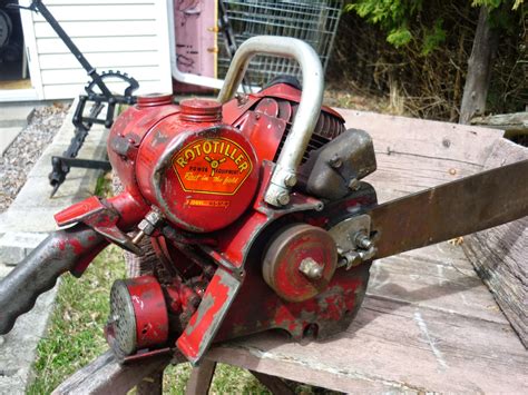 vintage chainsaw collection rototiller gs  dd