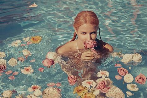 Women Redhead Water In Water Swimming Pool 1920x1280 Wallpaper