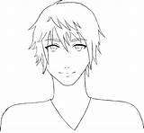 Anime Male Drawings Lineart Nose Drawing Sakura Noses Getdrawings sketch template