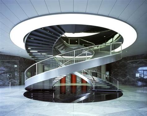 double helix staircase  nestle hq  switzerland   building  designed  tschumi