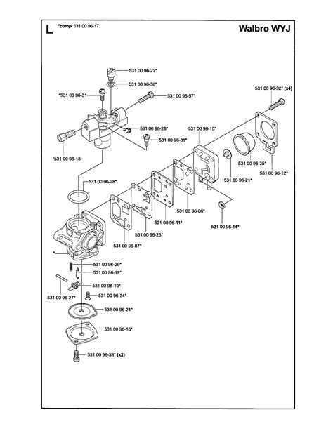 carburetor diagram parts list  model bt husqvarna parts leaf blower parts searspartsdirect