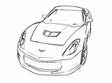 Corvette Coloring Pages Z06 Drawing Getdrawings Stingray Printable sketch template