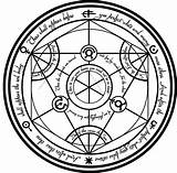 Transmutation Alchemist Alchemy Fullmetal Symbols Cercle Brotherhood Transmutacion Fc02 Occult Alquimia sketch template