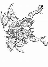 Bakugan Dragonoid sketch template