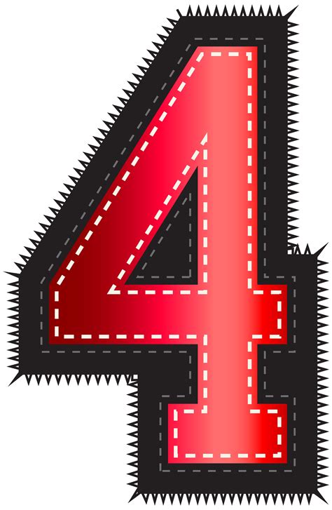number  clipart red number  red transparent