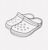 Croc Shoe Crocs sketch template