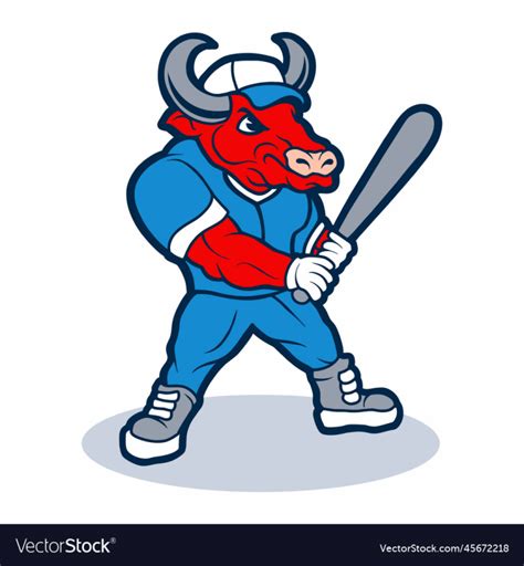 bull cartoon character mascot logo nohatcc
