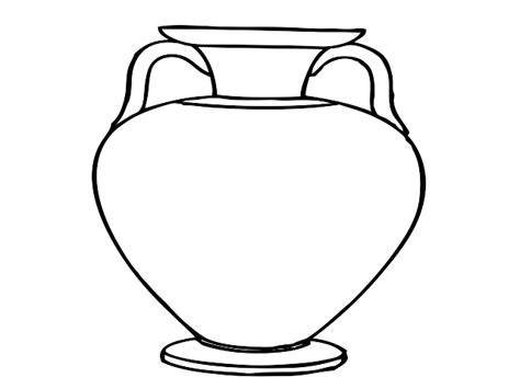 flower vase template clipart