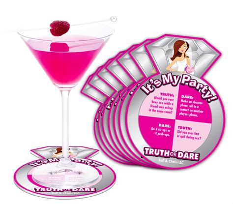 Bachelorette Truth Or Dare Coasters Bachelorette Party Drinks