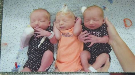 south dakota woman gives birth to triplets after thinking she had