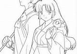 Coloring Inuyasha Pages Coloring4free Printable sketch template