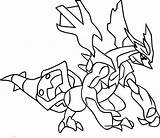 Kyurem Coloring Pages Pokemon Template Getdrawings sketch template