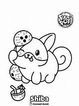 Shiba Inu Kawaii Pops Pikmi Coloring Pages Kids Fun Votes sketch template