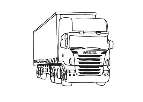 luxury scania trailer truck  dump truck coloring page kids play color