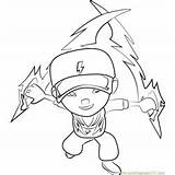 Boboiboy Coloring Thunderstorm Pages Drawing Solar Kids Storm Color Coloringpages101 Drawings Getcolorings Cartoon Getdrawings sketch template