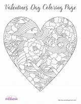 Coloring Pages Valentine Valentines Adult Ups Grown Books Printable Almostsupermom Print Happy Heart Popular sketch template