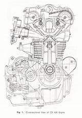 Engine Drawing Car Motorcycle Drawings Mechanical Motor Section Honda Cross Bike Engineering Cad Cb450 Blueprints Diagram Technical Paintingvalley K0 Blueprint sketch template