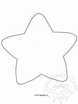 Star Template Large Coloring sketch template