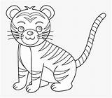 Tiger Cute Clipart Baby Clip Coloring Pages Abc Cliparts Animals Bw Printable Kids Head Colorable Cartoon Outline Wikiclipart Others Line sketch template