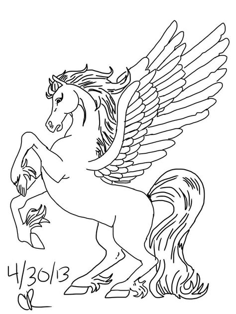 unicorn  wings coloring page youngandtaecom unicorn coloring