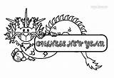 Chinese Year Coloring Pages Dragon Cool2bkids sketch template