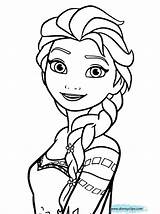 Frozen Coloring Pages Anna Elsa Disneyclips Disney Princess Printable Kids Pdf Smiling Cartoon Disneys Girls Elegant Entitlementtrap Cute Choose Board sketch template