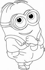 Minions Coloring Pages Getdrawings Banana sketch template