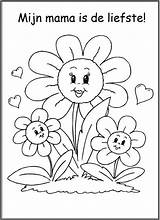 Voor Mama Moederdag Sunflower Kleuters Kleuren Coloring Adults Colorir Para Salvo Google sketch template