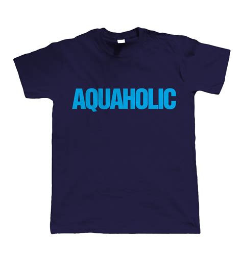 aquaholic mens water sports t shirt for sailing surfing swimming ebay