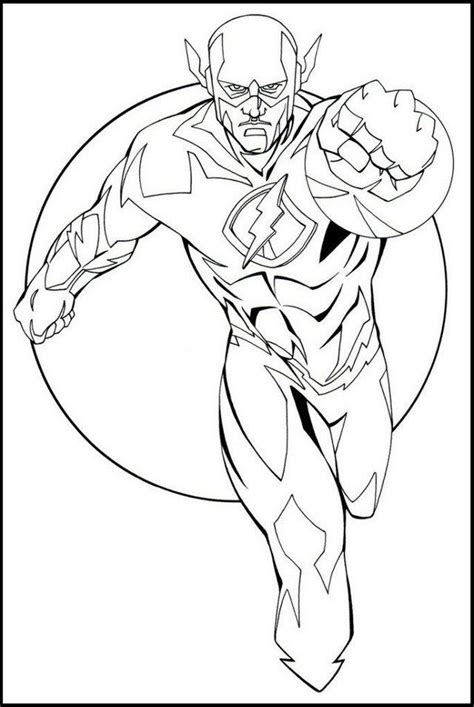 flash  justice league coloring pages superhero coloring pages