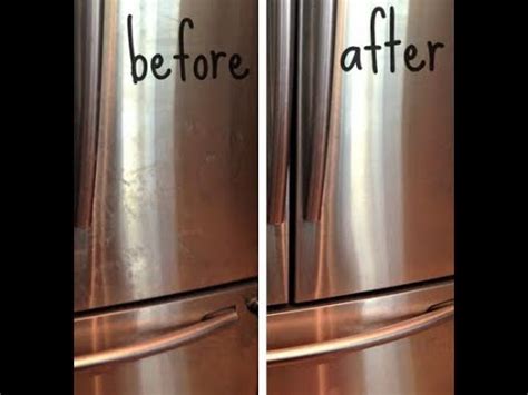 clean stainless steel refrigerator youtube