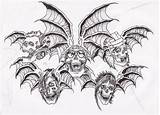 Deathbat Sevenfold Avenged A7x Entrevista Dibujando Zay sketch template