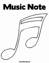 Coloring Music Note Pages sketch template