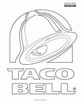 Taco Bell Coloring Logo Pages Color Fun Printable Print Popular Getdrawings Getcolorings sketch template