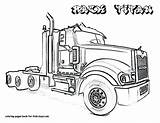 Wheeler Semi Kenworth Tow Colorings Mater Garbage Mack Sheets Rig Getdrawings Camiones sketch template