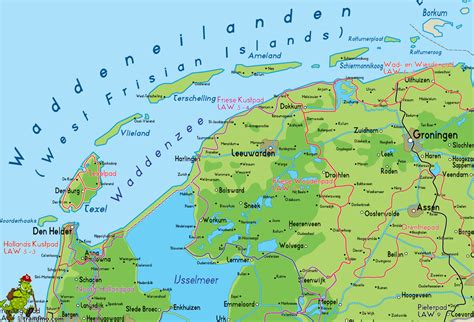 toeristische kaart friesland kaart
