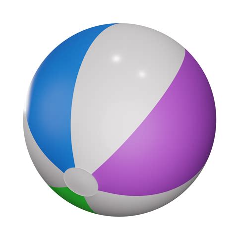 beach ball object  transparent background  png