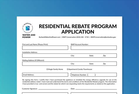 residential rebates