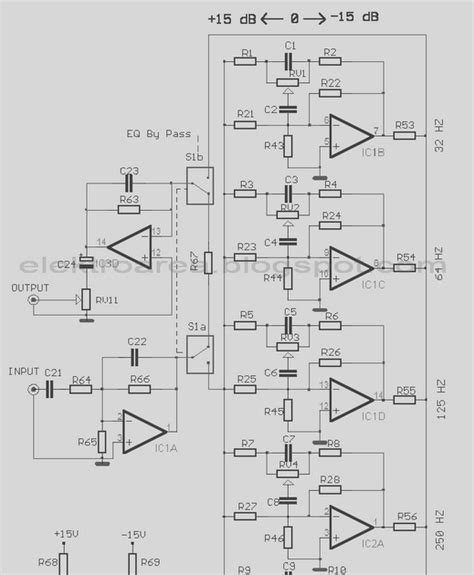 band graphic equalizer circuit diagram koleksi skema rangkaianartikel elektronika