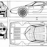Lancia Stratos Blueprint Vehicles Cars Drawingdatabase sketch template
