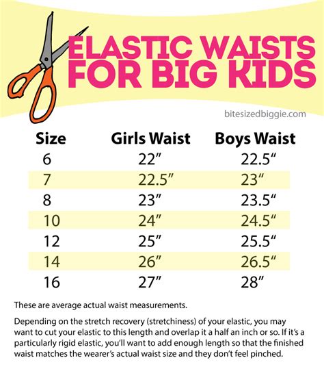 elastic waist size chart sportcarima