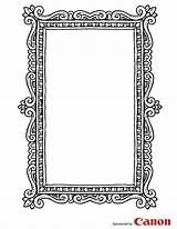 Frame Printable Frames Coloring Templates Pages 4x6 Kids Borders Craft Template Print Portrait Choose Crafts Wedding Sheknows Colouring Printables Letter sketch template