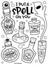 Potions sketch template