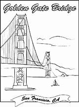 Pages Bridge Coloring Gate Golden Crayola Francisco San Kids Sheets Printable Drawing Landmarks Print Colouring Color Famous Book Girl Puente sketch template
